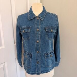 GREAT NORTHWEST DENIM BUTTON UP TOP